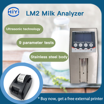 LM2 يختبر الحليب لبارامترات مختلفة البروتين اللكتوز الدهون الاختبار السريع التنظيف التلقائي بالكامل